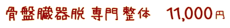 骨盤臓器脱 専門 整体