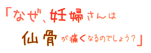 なぜ、妊婦さんは仙骨が痛くなるのでしょう?